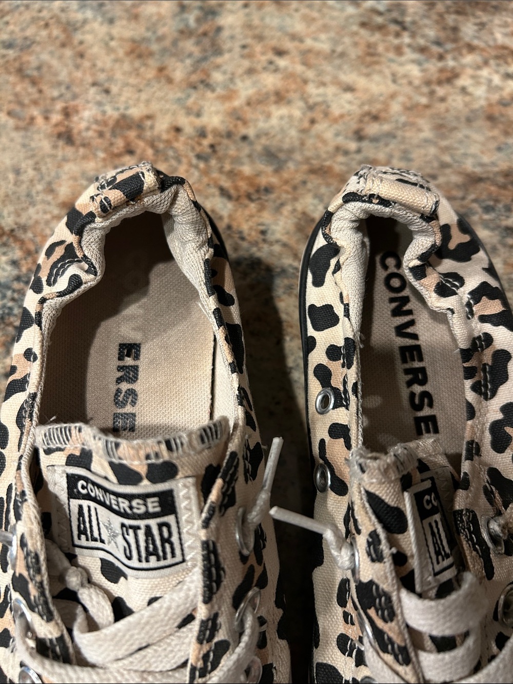 Converse Shoreline Sneakers Womens 7 Leopard Print Slip On Low Top 567022F - Picture 13 of 13